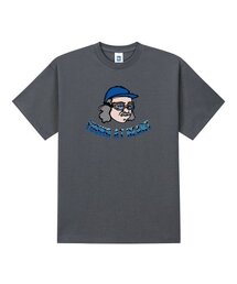 ウェーブヤンググレー半袖Tシャツ
