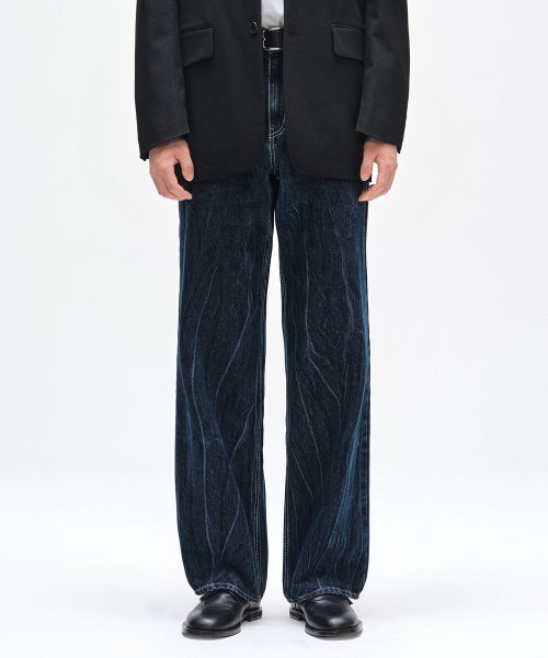 DECET(デケト)の「Dawn Semi Wide Jeans DCPT002CRDBlue(デニムパンツ・レディース・その他・26/28/30/32/34)」の3枚目の写真