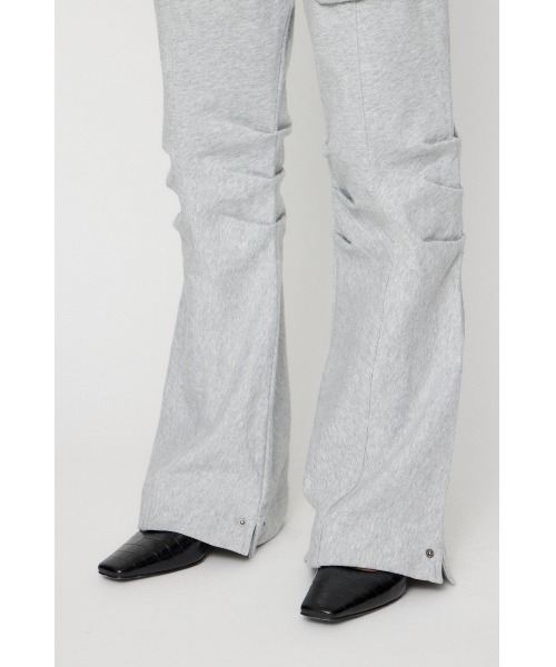 LAGUA GEM（ラグアジェム）の「POCKET POINT CUT パンツ（その他パンツ・レディース・杢グレー/ブラック・SMALL/MEDIUM）」の4枚目の写真