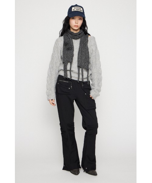 LAGUA GEM（ラグアジェム）の「POCKET POINT CUT パンツ（その他パンツ・レディース・杢グレー/ブラック・SMALL/MEDIUM）」の14枚目の写真