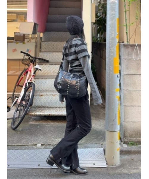 LAGUA GEM（ラグアジェム）の「POCKET POINT CUT パンツ（その他パンツ・レディース・杢グレー/ブラック・SMALL/MEDIUM）」の21枚目の写真