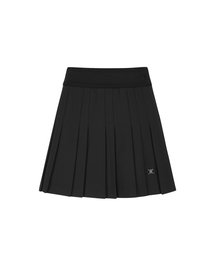 W FLEECE PLEATED SQ_BK