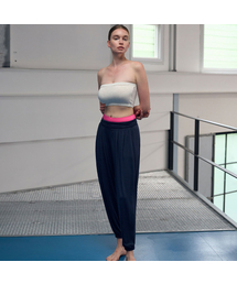 DEVIWEAR（デヴィウェア）の「女性ヨガウェア DEVI-B0086-ネイビー ピラティスレオリンスハーレムパンツ（その他パンツ）」