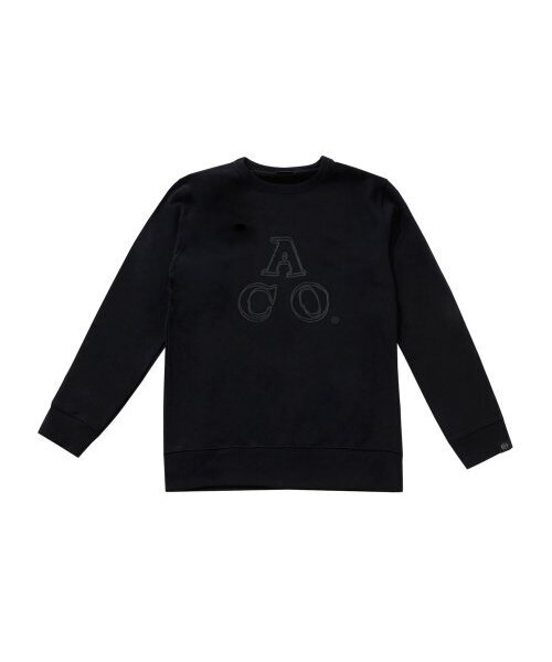 APOSTROPHE COMMA(アポストロフィコンマ)の「ACOロゴスウェットシャツ(ブラック/ブラック)(スウェット・レディース・ブラック・LARGE/MEDIUM)」の2枚目の写真