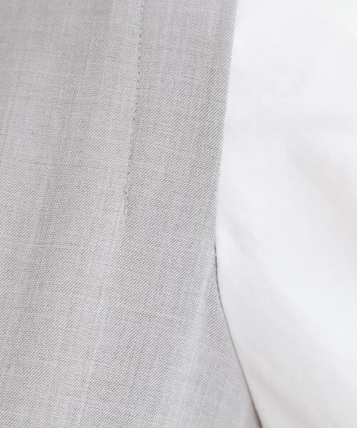 grove（グローブ）の「【マシンウォッシュ/防シワ】袖ドッキングペプラムブラウス【着回しカセット】（シャツ/ブラウス・レディース・グレー/ネイビー・02/03/05/04/01）」の4枚目の写真