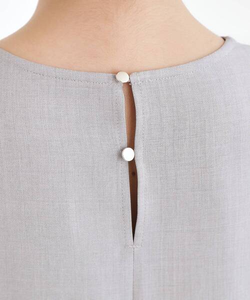 grove（グローブ）の「【マシンウォッシュ/防シワ】袖ドッキングペプラムブラウス【着回しカセット】（シャツ/ブラウス・レディース・グレー/ネイビー・02/03/05/04/01）」の13枚目の写真