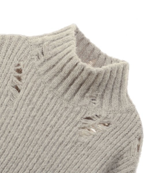 ULKIN（ウルキン）の「[Runway] Turtleneck crop knit_oatmeal gray（ニット/セーター・レディース・オートミール・FREE）」の5枚目の写真