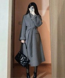 ベルト ジャケット/アウター」に該当するグレー/灰色系のファッション