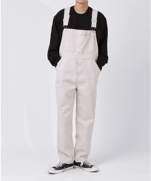 THESTORI(ザ・ストリ)の「コットンオーバーロールサスペンダーパンツ【アイボリー】(サロペット/オーバーオール・メンズ・その他・1(M)/2(L)/3(XL)/0(S))」の2枚目の写真