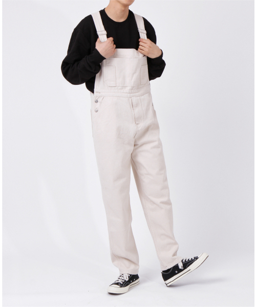 THESTORI(ザ・ストリ)の「コットンオーバーロールサスペンダーパンツ【アイボリー】(サロペット/オーバーオール・メンズ・その他・1(M)/2(L)/3(XL)/0(S))」の4枚目の写真