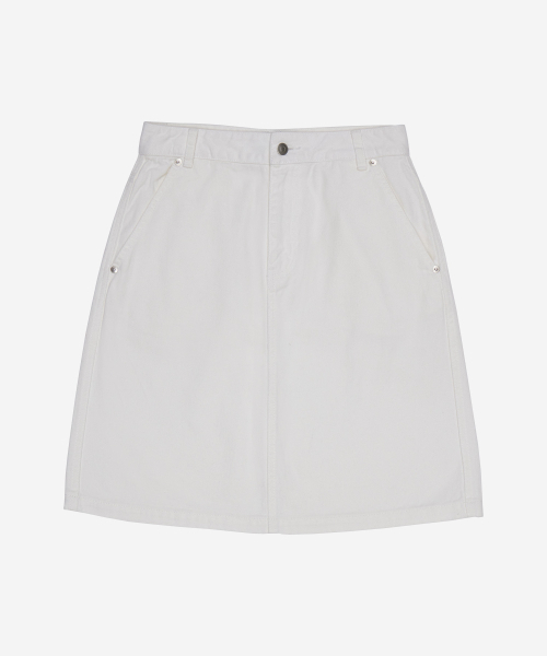 FIELDERS（フィールダーズ）の「STONE-WASHED MEDIUM SKIRT WHITE（スカート・レディース・その他・SMALL/MEDIUM）」の2枚目の写真