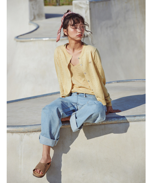 FLATWAVE IN SEOUL(フラットウェーブインソウル)の「Pale Linen Round Cardigan Mustard(カーディガン/ボレロ・レディース・その他・FREE)」の2枚目の写真