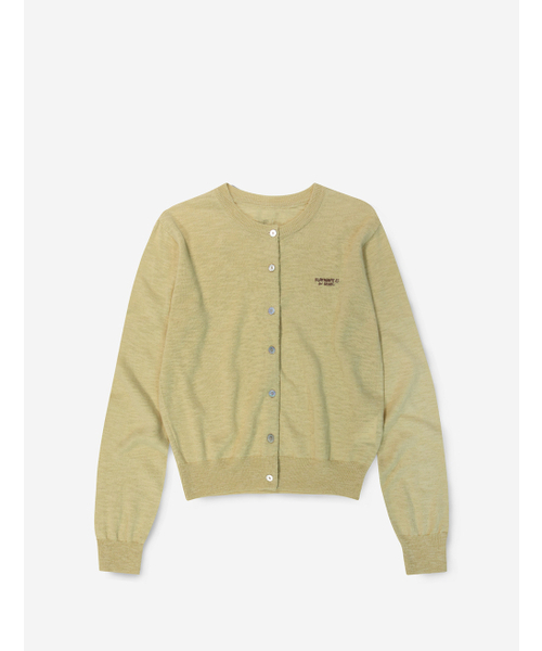 FLATWAVE IN SEOUL(フラットウェーブインソウル)の「Pale Linen Round Cardigan Mustard(カーディガン/ボレロ・レディース・その他・FREE)」の4枚目の写真