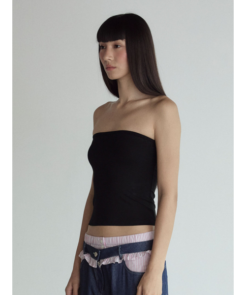 VISUS(ヴィスシュ)の「Tube Top_Black(Tシャツ/カットソー・レディース・その他・SMALL/MEDIUM)」の2枚目の写真