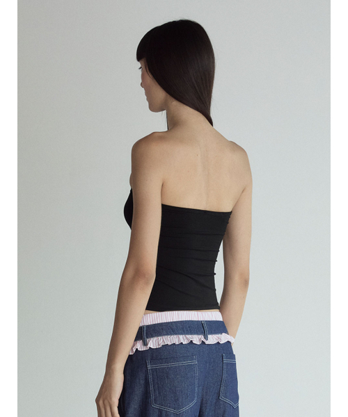VISUS(ヴィスシュ)の「Tube Top_Black(Tシャツ/カットソー・レディース・その他・SMALL/MEDIUM)」の3枚目の写真