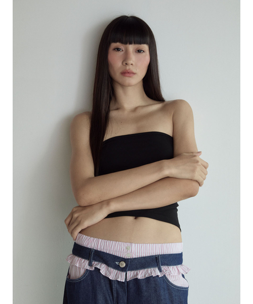 VISUS(ヴィスシュ)の「Tube Top_Black(Tシャツ/カットソー・レディース・その他・SMALL/MEDIUM)」の6枚目の写真