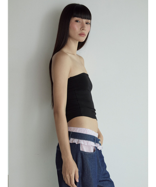 VISUS(ヴィスシュ)の「Tube Top_Black(Tシャツ/カットソー・レディース・その他・SMALL/MEDIUM)」の9枚目の写真