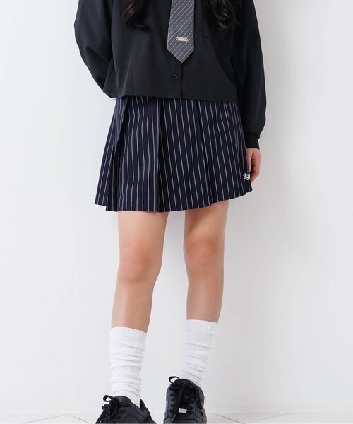 algy(アルジー)の「【セレモニー対応】プリーツスカパン(スカート・キッズ・ネイビー/チャコール・130/140/150/160)」の2枚目の写真
