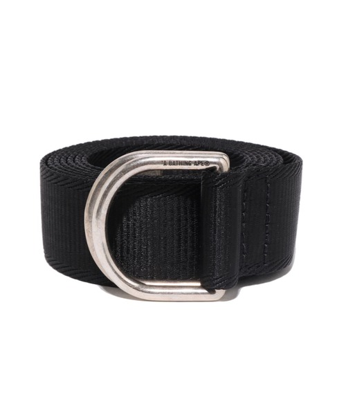 A BATHING APE（アベイシングエイプ）の「BATHING APE LOGO JACQUARD NYLON BELT（ベルト・メンズ・ブラック/ベージュ・FREE）」の3枚目の写真