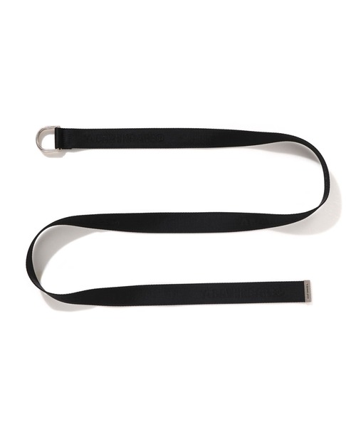 A BATHING APE（アベイシングエイプ）の「BATHING APE LOGO JACQUARD NYLON BELT（ベルト・メンズ・ブラック/ベージュ・FREE）」の5枚目の写真