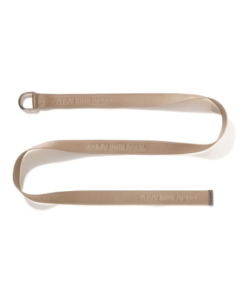 A BATHING APE（アベイシングエイプ）の「BATHING APE LOGO JACQUARD NYLON BELT（ベルト・メンズ・ブラック/ベージュ・FREE）」の6枚目の写真