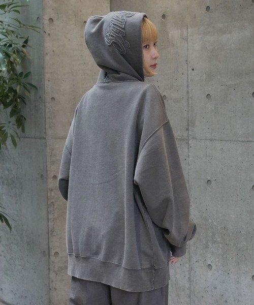 BEN DAVIS(ベンデイビス)の「【BEN DAVIS/ベンデイビス】【こなれヴィンテージ感】フードワッペン ダブルジップパーカー ブリーチ加工 ユーズド風 フルジップ フーディー ストリート 古着系 ユニセックス(パーカー・メンズ・ブラック/ダークブラウン・LARGE/X-LARGE/MEDIUM)」の18枚目の写真
