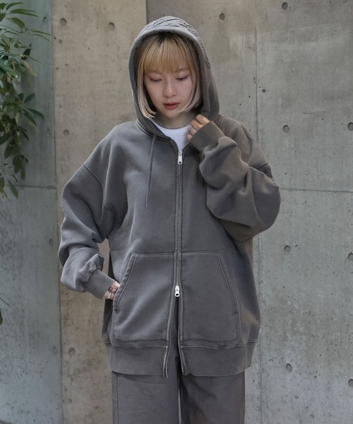 BEN DAVIS(ベンデイビス)の「【BEN DAVIS/ベンデイビス】【こなれヴィンテージ感】フードワッペン ダブルジップパーカー ブリーチ加工 ユーズド風 フルジップ フーディー ストリート 古着系 ユニセックス(パーカー・メンズ・ブラック/ダークブラウン・LARGE/X-LARGE/MEDIUM)」の17枚目の写真
