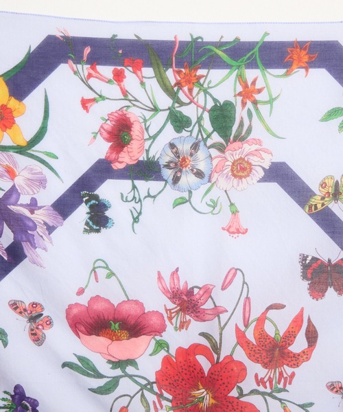 KATHARINE ROSS（キャサリンロス）の「【KATHARINE ROSS】コットンスカーフ（バンダナ/スカーフ・レディース・カーキ/ラベンダー・MEDIUM）」の11枚目の写真