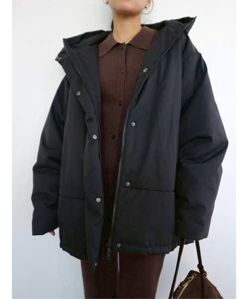 TRUNC（トランクエイティーエイト）の「Thermal Tech Belted Coat / サーマルテックベルトコート（ダウンジャケット/コート・レディース・ブラック・FREE）」の17枚目の写真