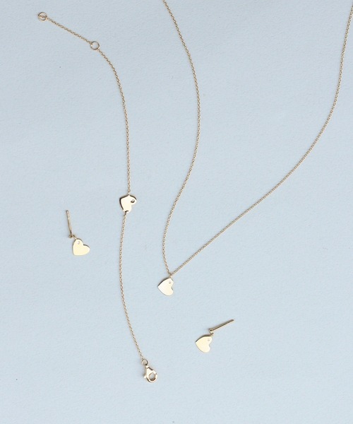 NOIR DE POUPEE（ノワールドプーペ）の「silver925 Quiet Shine ダイヤモンド ハートネックレス（ネックレス・レディース・ゴールド・FREE）」の3枚目の写真