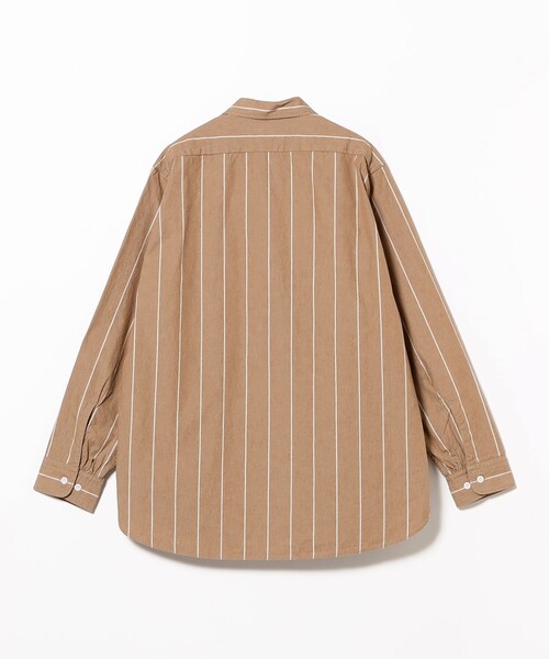 BEAMS PLUS（ビームスプラス）の「Multi Pocket WORK Wide Stripe（シャツ/ブラウス・メンズ・ブラウン・SMALL/MEDIUM/LARGE）」の5枚目の写真