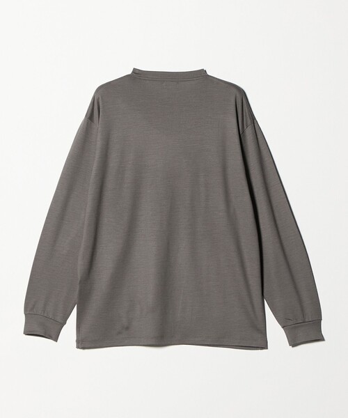 Steven Alan（スティーブンアラン）の「＜Steven Alan＞ メリノウール クルーネック ロングスリーブ Tシャツ（Tシャツ/カットソー・メンズ・ダークブラウン/モカ・S/M/XL/L）」の7枚目の写真