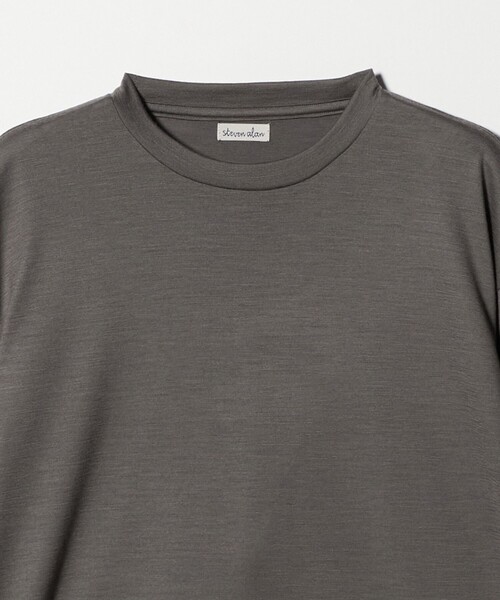 Steven Alan（スティーブンアラン）の「＜Steven Alan＞ メリノウール クルーネック ロングスリーブ Tシャツ（Tシャツ/カットソー・メンズ・ダークブラウン/モカ・S/M/XL/L）」の8枚目の写真