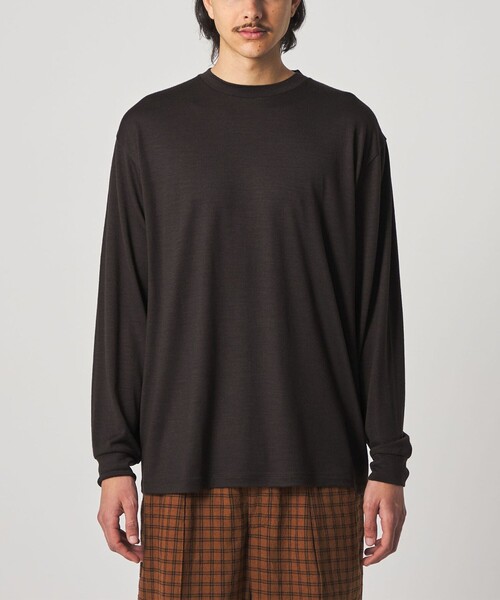 Steven Alan(スティーブンアラン)の「<Steven Alan> メリノウール クルーネック ロングスリーブ Tシャツ(Tシャツ/カットソー・メンズ・ダークブラウン/モカ・S/M/XL/L)」の12枚目の写真