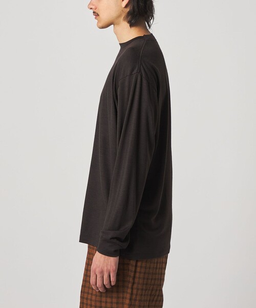 Steven Alan(スティーブンアラン)の「<Steven Alan> メリノウール クルーネック ロングスリーブ Tシャツ(Tシャツ/カットソー・メンズ・ダークブラウン/モカ・S/M/XL/L)」の13枚目の写真