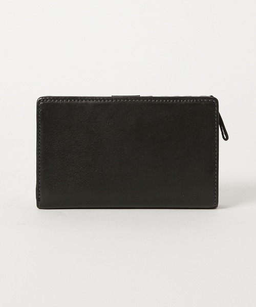 KATHARINE HAMNETT LONDON (キャサリンハムネットロンドン)の「KATHARINE HAMNETT LONDON/キャサリンハムネットロンドン BUMP L字ファスナー二つ折りミドルウォレット(490-52305)(財布・メンズ・ネイビー/ブラウン/ブラック・FREE)」の6枚目の写真