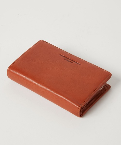 KATHARINE HAMNETT LONDON (キャサリンハムネットロンドン)の「KATHARINE HAMNETT LONDON/キャサリンハムネットロンドン BUMP L字ファスナー二つ折りミドルウォレット(490-52305)(財布・メンズ・ネイビー/ブラウン/ブラック・FREE)」の15枚目の写真