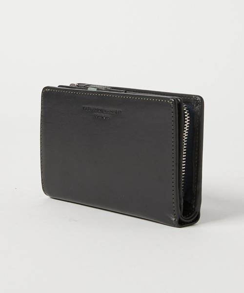 KATHARINE HAMNETT LONDON (キャサリンハムネットロンドン)の「KATHARINE HAMNETT LONDON/キャサリンハムネットロンドン BUMP L字ファスナー二つ折りミドルウォレット(490-52305)(財布・メンズ・ネイビー/ブラウン/ブラック・FREE)」の21枚目の写真