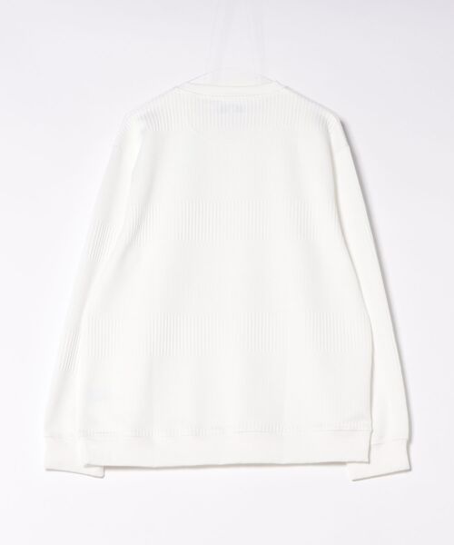 m.f.editorial(エムエフエディトリアル)の「【ストレッチ】m.f.エディトリアル メンズ ふくれケーブル クルー プルオーバー(Tシャツ/カットソー・メンズ・ブラック/ホワイト・X-LARGE/MEDIUM/LARGE)」の3枚目の写真