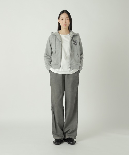 ZUCCa（ズッカ）の「(S)HEART LOGO ZIP-UP HOODIE / パーカー（パーカー・レディース・グレー・M size）」の4枚目の写真