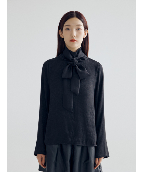 BOMNAL BOUTIQUE(ボムナルブティック)の「レオパードタイブラウス_ブラック(シャツ/ブラウス・レディース・その他・SMALL/MEDIUM)」の2枚目の写真