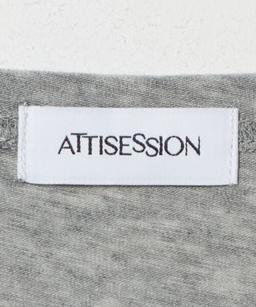 ATTISESSION＞Vネック ロングスリーブ トップス（Tシャツ/カットソー