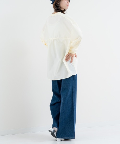 refinedworks（リファインドワークス）の「【refinedworks】目を惹く 異素材 バックバルーン プルオーバー（Tシャツ/カットソー・レディース・グレー/ホワイト・FREE）」の19枚目の写真