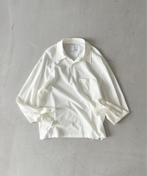 KAIKO（カイコー）の「KAIKO Tomorrow polo shirt（シャツ/ブラウス・メンズ・オフホワイト/サックスブルー・2）」の8枚目の写真