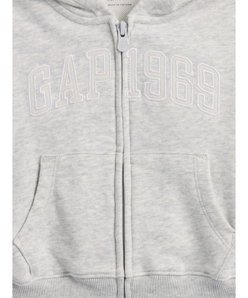 GAP（ギャップ）の「ヴィンテージソフト フレンチテリー GAPロゴ ジップアップパーカー (幼児・ベビー)（パーカー・キッズ・ピンク/グレー・95cm/110cm/80ｃｍ/90cm/100cm/70cm/105cm）」の6枚目の写真