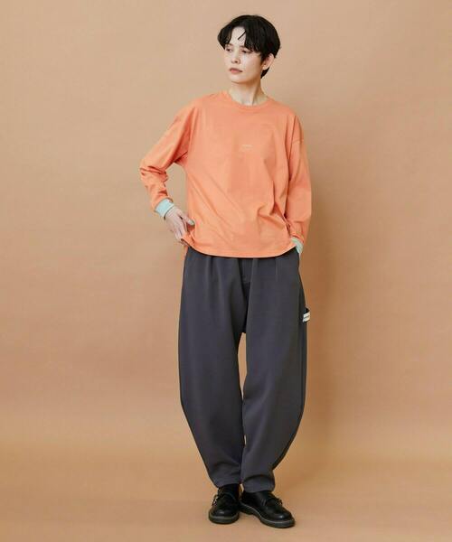 FRAPBOIS（フラボア）の「テイストL/S T（Tシャツ/カットソー・レディース・ブラック/ホワイト/オレンジ・1/2）」の10枚目の写真