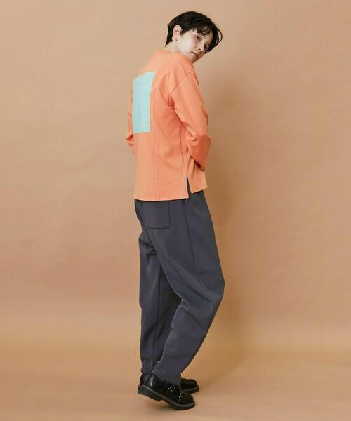 FRAPBOIS（フラボア）の「テイストL/S T（Tシャツ/カットソー・レディース・ブラック/ホワイト/オレンジ・1/2）」の14枚目の写真