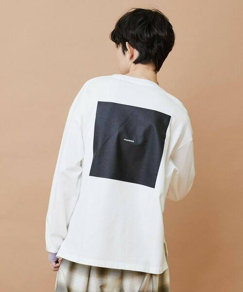 FRAPBOIS（フラボア）の「テイストL/S T（Tシャツ/カットソー・レディース・ブラック/ホワイト/オレンジ・1/2）」の17枚目の写真