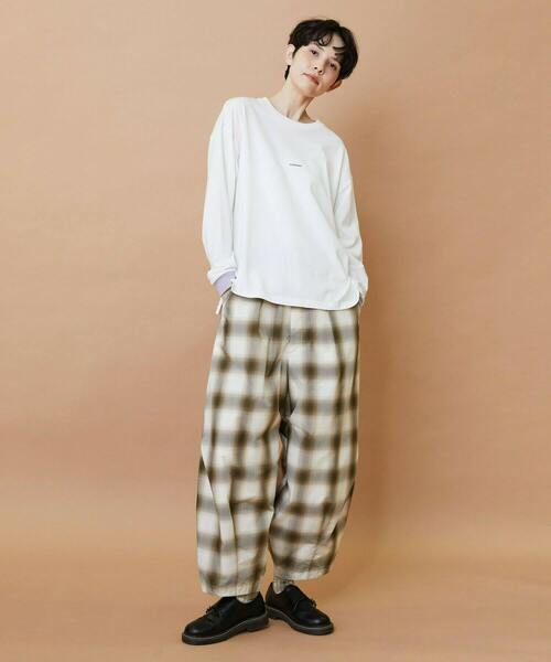 FRAPBOIS（フラボア）の「テイストL/S T（Tシャツ/カットソー・レディース・ブラック/ホワイト/オレンジ・1/2）」の18枚目の写真