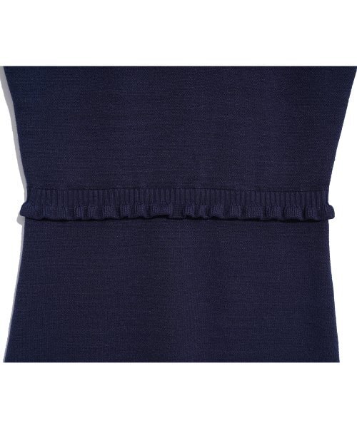 HIGH SCHOOL DISCO(ハイスクールディスコ)の「HEART RUFFLE KNIT OPS_NAVY(ワンピース・レディース・その他・M/S)」の4枚目の写真